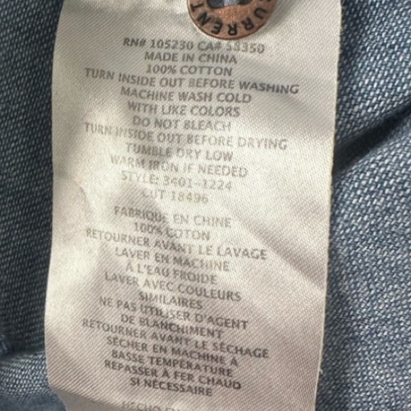 Current/Elliot The Whitney 100% Cotton Patchwork Denim Shirtdress Size 3 (US 8) - Picture 6 of 9